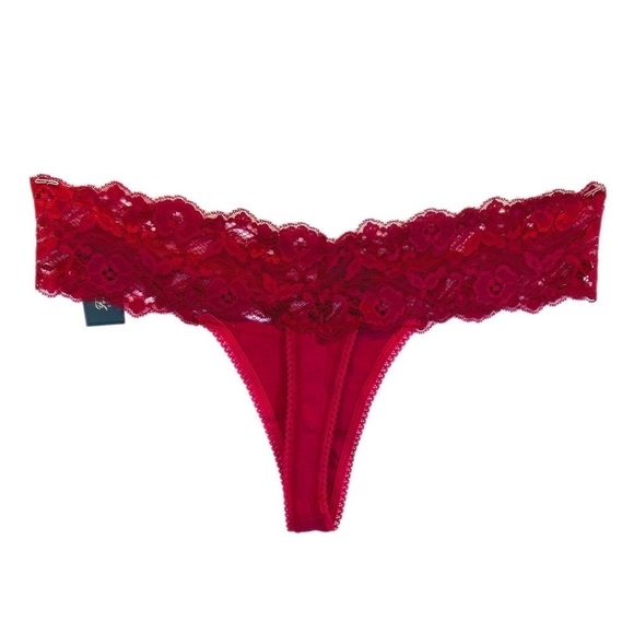 ➕🌸🆕 FREDERICK'S OF HOLLYWOOD ||   Bridget Plus-Size Cotton & Lace Thong- - Picture 6 of 6